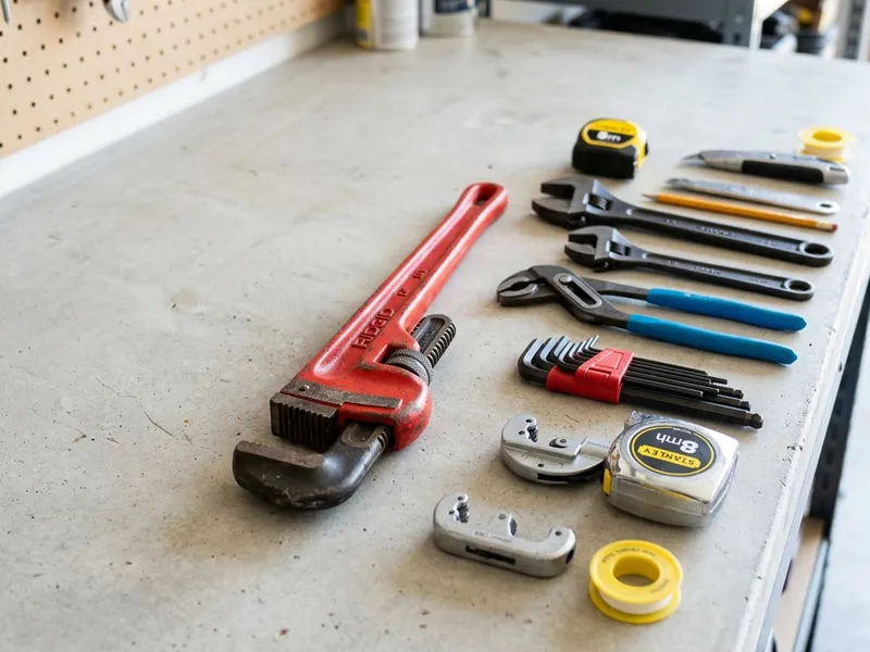 Professional plumbers in Fuller Heights, FL equipped with top-tier tools for residential and commercial plumbing services.
